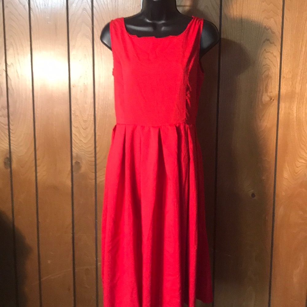 Red summer dress
